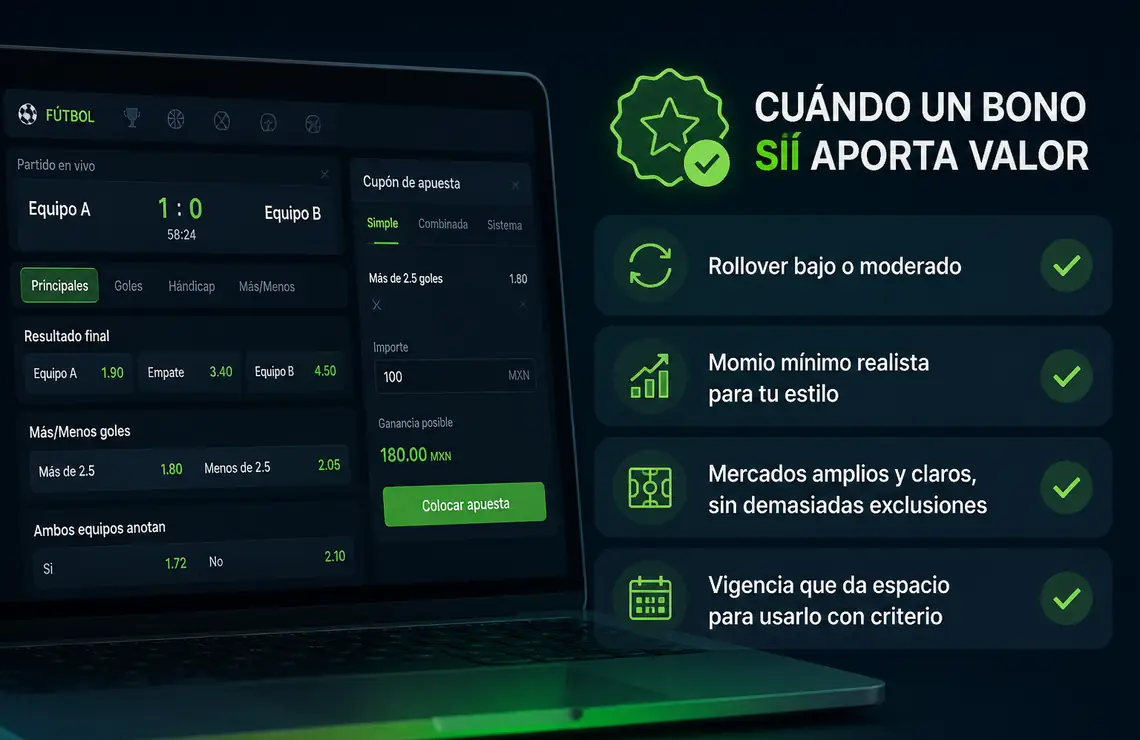 Cómo saber si un bono de apuestas aporta valor