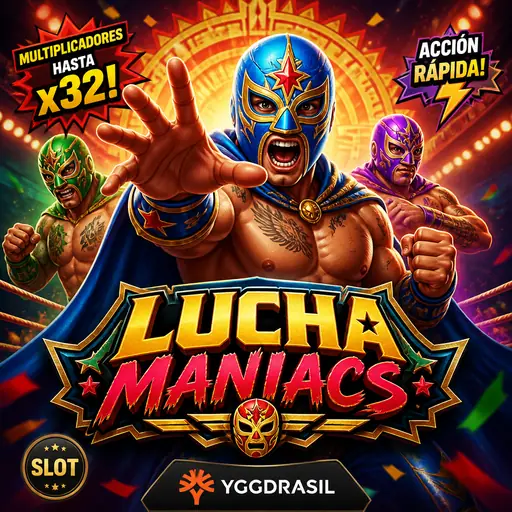 Lucha Maniacs de Yggdrasil con lucha libre mexicana y multiplicadores